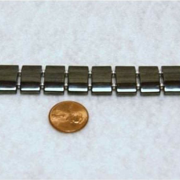 Handmade Unisex Hematite & Sterling Bracelet - Picture 2 of 5